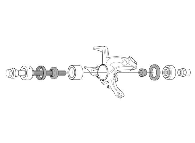 Zusatzbild 1 Radlager Werkzeugsatz VAG, BMW, Ford, Opel Zusatzbild 1 Radlager Werkzeugsatz VAG, BMW, Ford, Opel