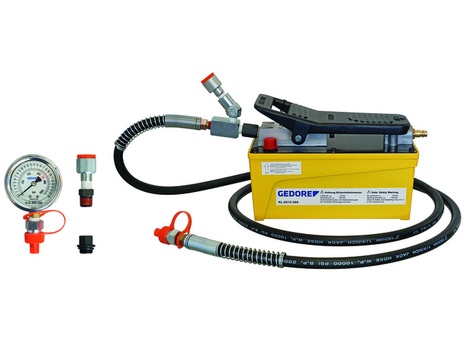 Hauptbild Hydraulikpaket m. pneumatischer Hydraulikpumpe Hauptbild Hydraulikpaket m. pneumatischer Hydraulikpumpe