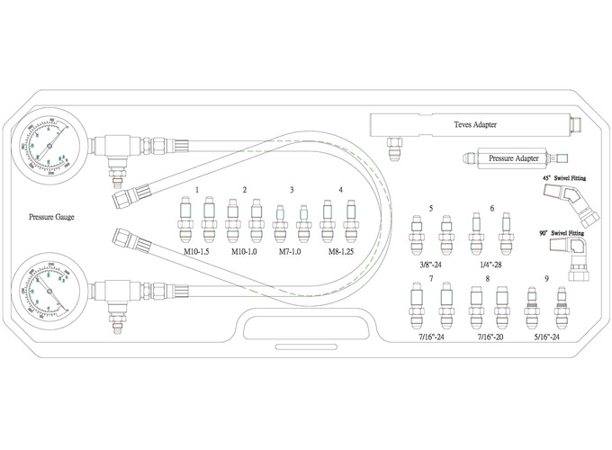 Zusatzbild 1 Bremsdruckprüfer Radzylinder/Bremssattel/Hauptbremszylinder Zusatzbild 1 Bremsdruckprüfer Radzylinder/Bremssattel/Hauptbremszylinder